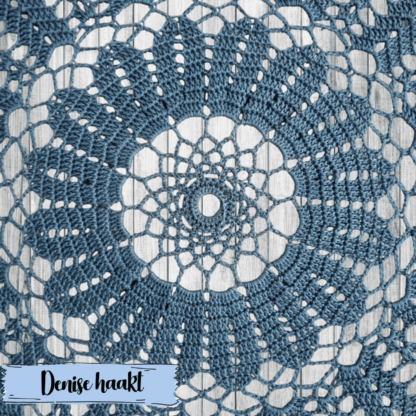 detail gehaakte mandala