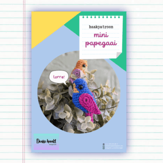haakpatroon mini papegaai